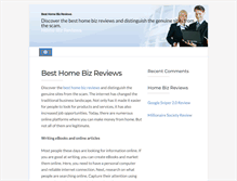 Tablet Screenshot of besthomebizreviews.com